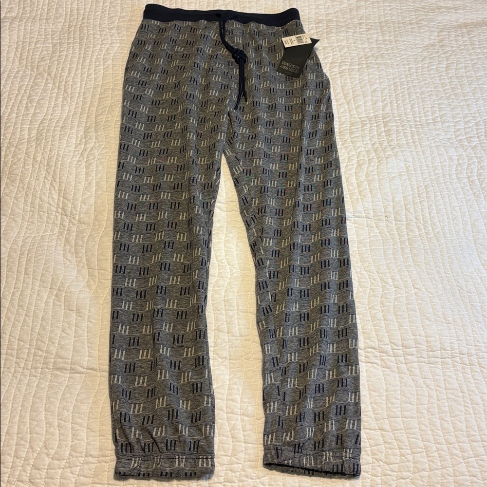 Bottoms Out 1983 Gray and Navy Jersey Joggers with Pockets-unisex